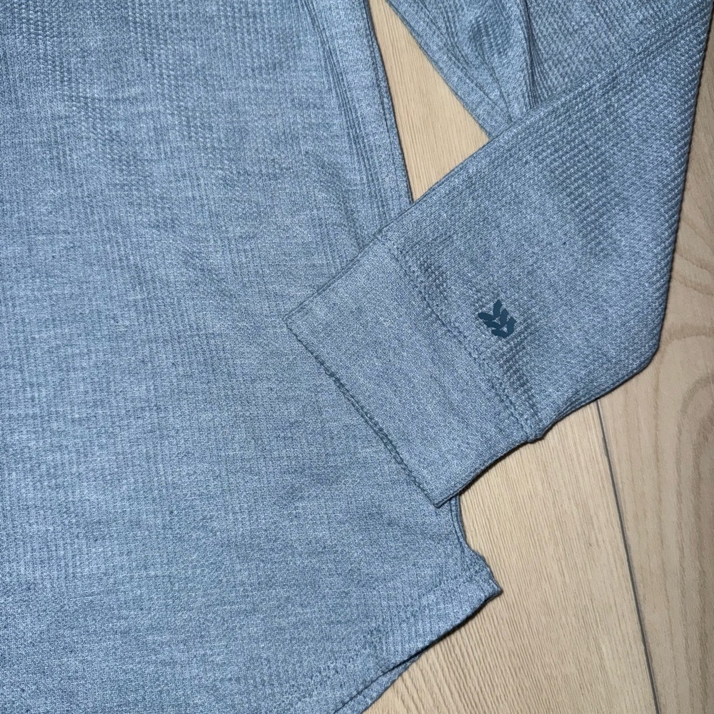 All in Motion Men’s Size Small Long Sleeve Henley Shirt blue NWT - Picture 2 of 4